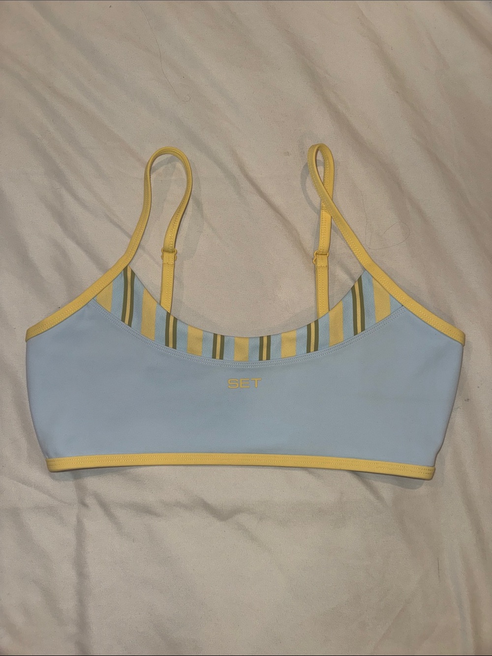 SET Active Lux Stripe Curve Bra Paradiso Pt 2